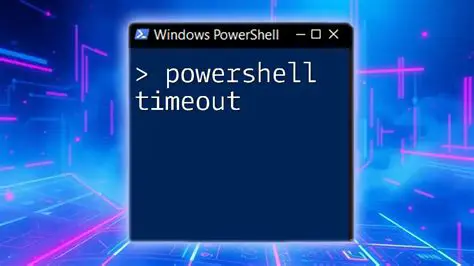 Understanding the PowerShell Batch Script Timeout Error