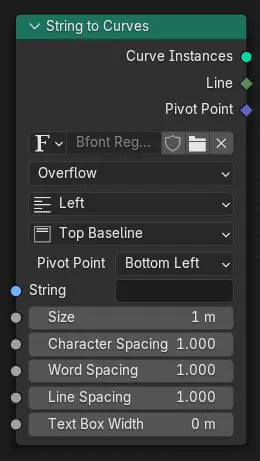 Understanding the String to Curves Node