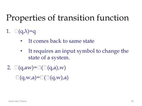 Understanding the Transition Function