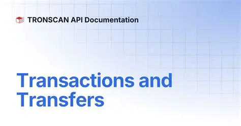Understanding TRONSCAN API