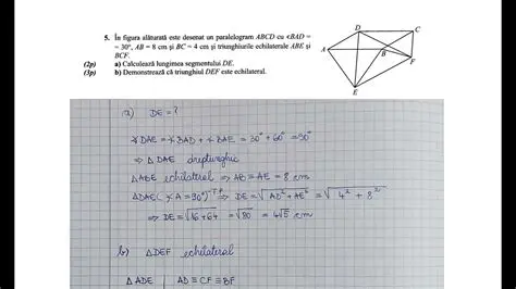 Unghiul BAD este congruent cu unghiul BCD