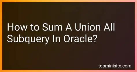 Union and Subquery Support