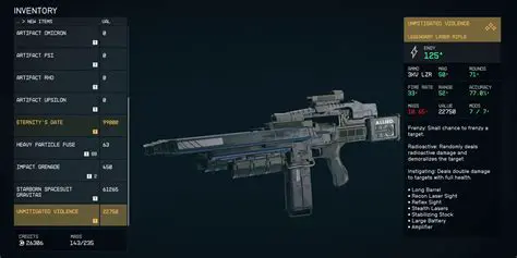 Unique Weapons and Character Customization