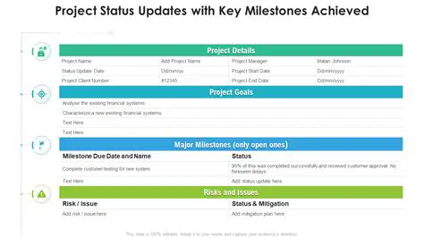 Update Status and Progress