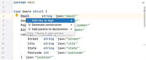 Update the Go struct field type