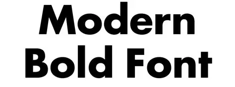 Use a bold and modern font