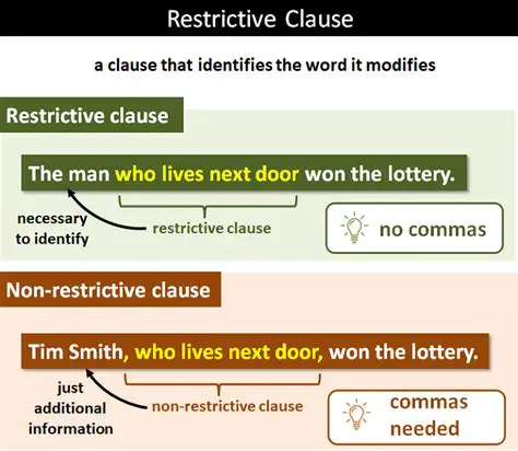 Use a period to set off restrictive clauses