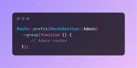 Use meaningful route names
