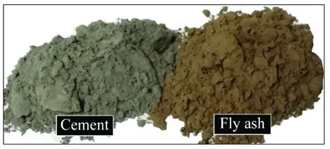 Use of cement and fly ash as stabilization materials