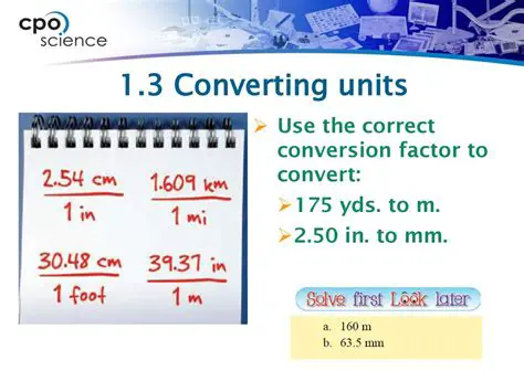 Use the correct conversion factors