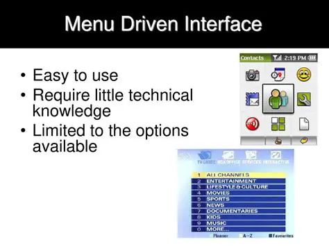 Use the Menu Driven Interface