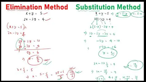 Use the method of addition and substitution