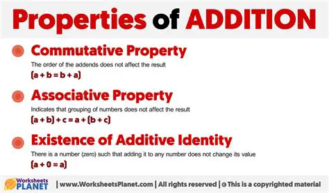 Use the properties of addition