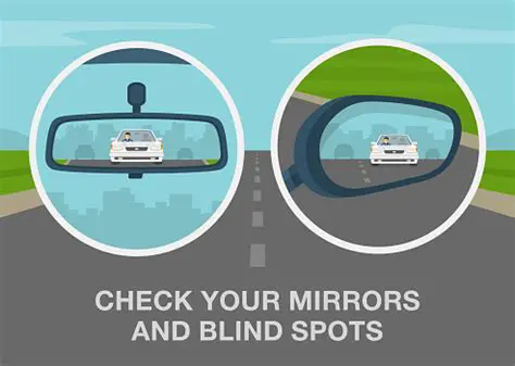 Use your mirrors and check your blind spots regularly