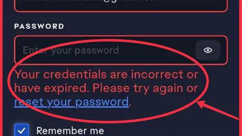 User Sees Error on Incorrect Credentials