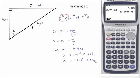 Using a Calculator to Find Angle A