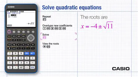 Using a Calculator to Solve Quadratic Equations