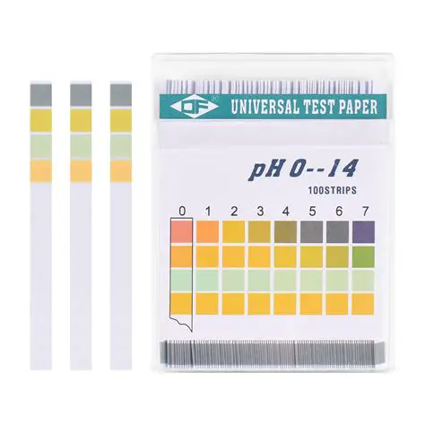 Using a pH indicator strip