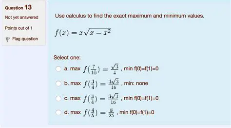 Using Calculus to Find the Maximum