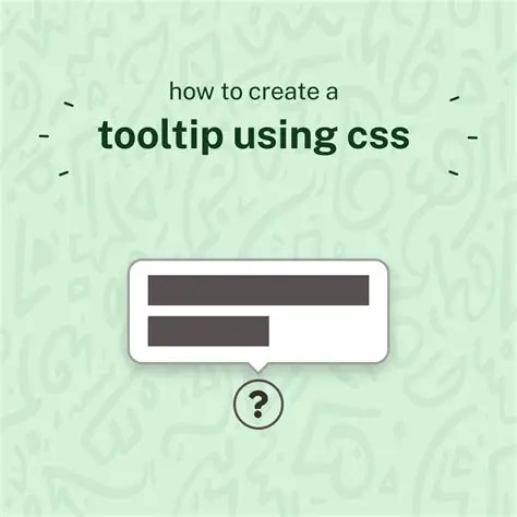 Using CSS to style tooltips