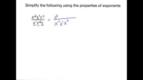 Using Exponent Properties to Simplify the Equation