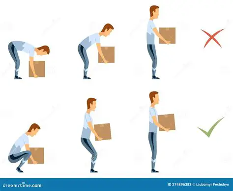 Using proper lifting techniques