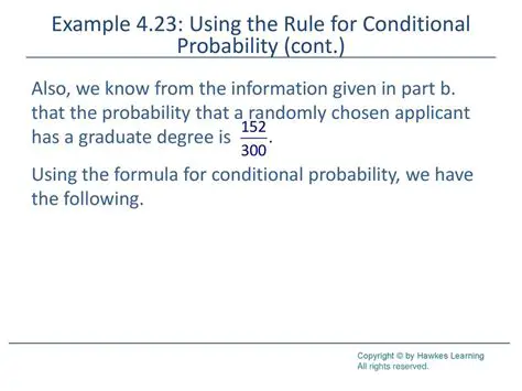 Using the Formula for Conditional Probability