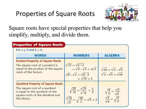 Using the Properties of Square Roots