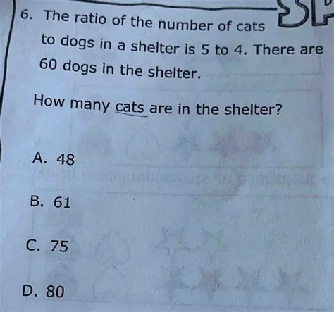 Using the Ratio to Find the Number of Cats