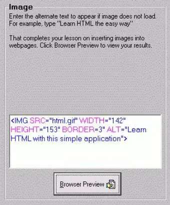 Using the Teach Me HTML Application