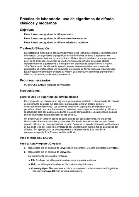 Uso de Algoritmos de Cifrado