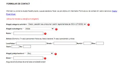 Utiliza formularul de contact