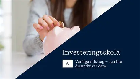 Vanliga Misstag och Hur du Kan Undvika dem
