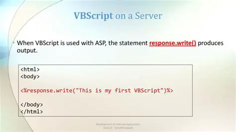 VBScript Enabled Application