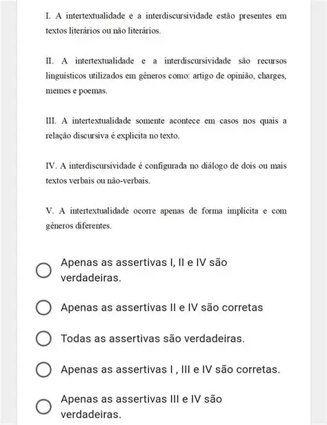 Veracidade da Assertiva II