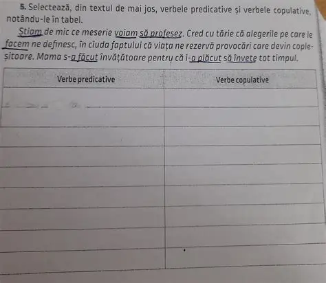 Verbele Predicative din Text