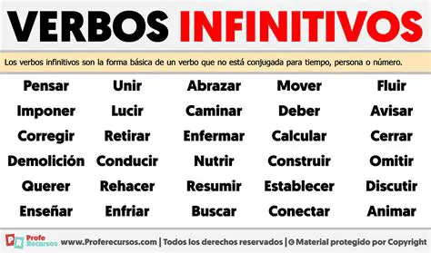 Verbo en forma de infinitivo