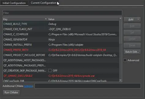 Verify the CMake configuration