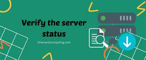 Verify the game server status