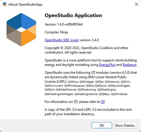 Version of OpenStudioApplication