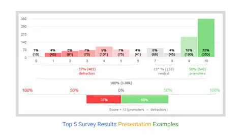 Visual results presentation