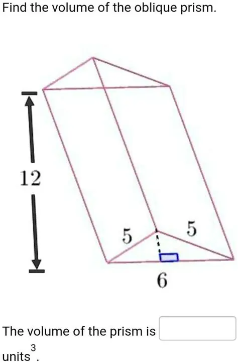 Volume of the Oblique Prism