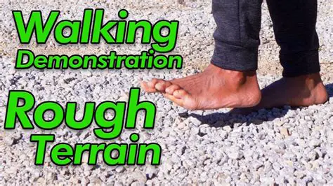 Walking on a rough surface