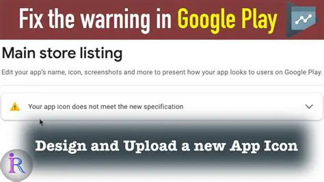 Warning in Google Play Console