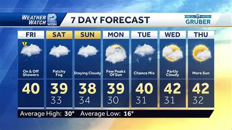 Understanding Weather Patterns with a Days of the Week Chart