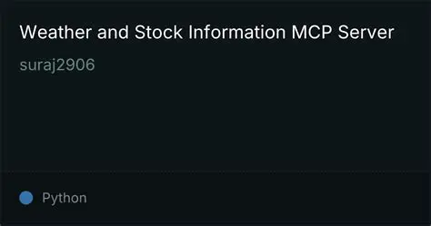 Weather and Stock Information