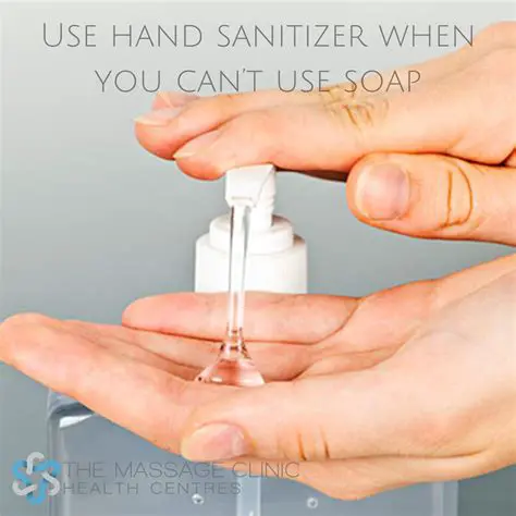 When soap and water are not available