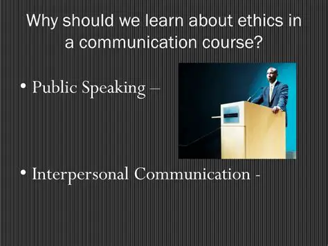 Why Ethical Speechmaking Matters