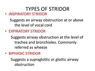 Why Inspiratory Stridor is a Critical Symptom