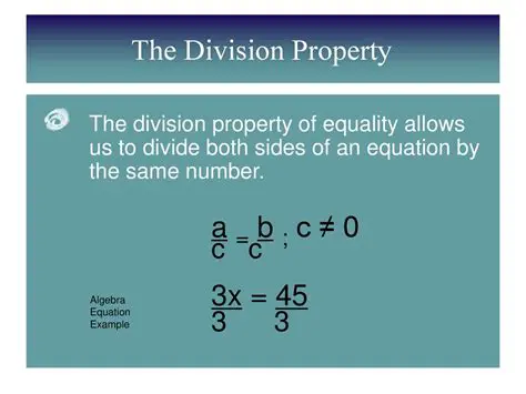 Why the Division Property of Equality is Appropriate